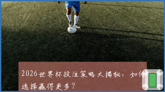 2026世界杯投注策略大揭秘，如何选择赢得更多？
